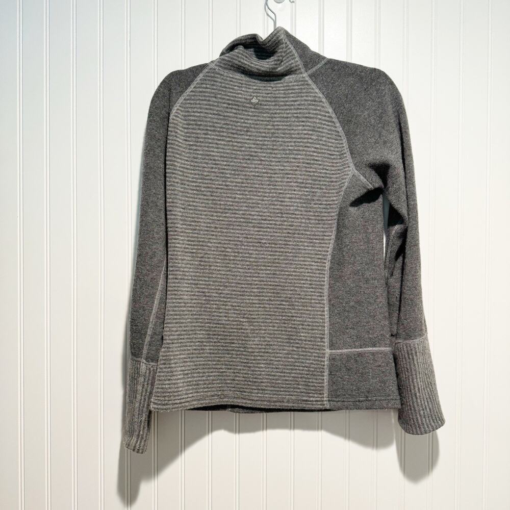 Prana Lucia Gray Funnel Neck Sweater Wool Blend Size Small - Picture 6 of 6